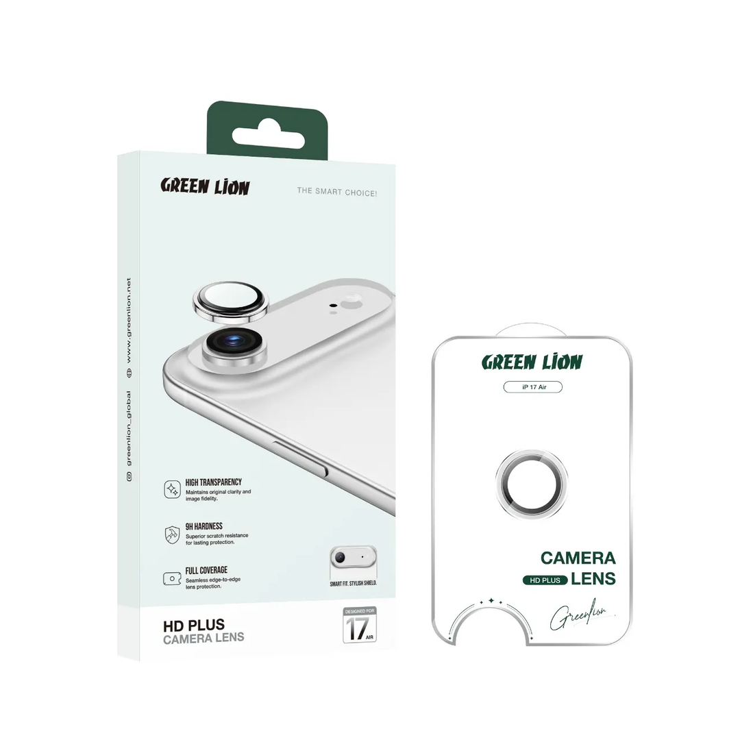 Green Lion Hd Plus Camera Lens For Ip 17 Air - Black
