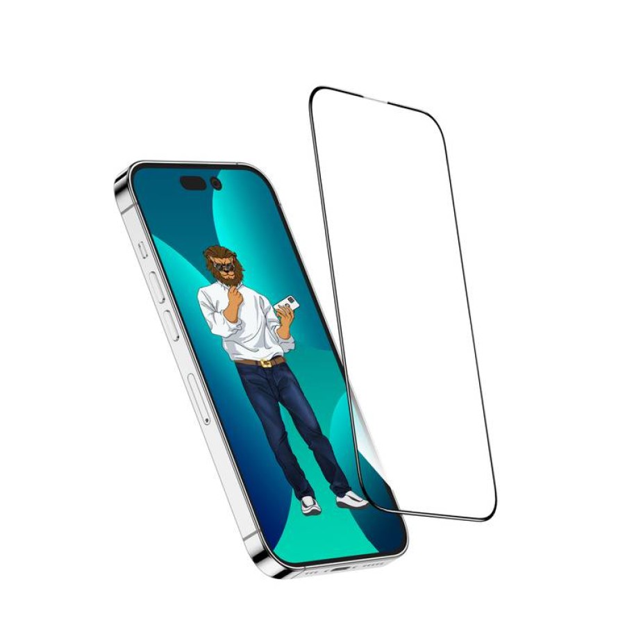 Antichoc Green Lion 9H Steve pour  iPhone 14  Pro max  clair