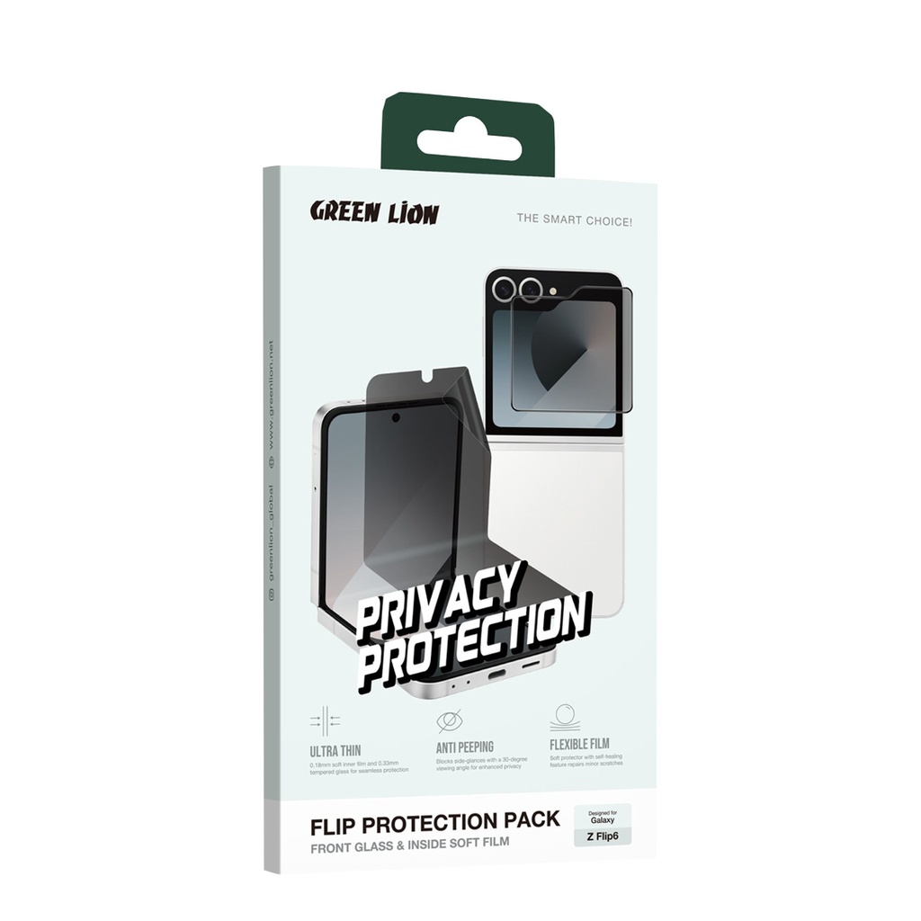 Antichoc Green Lion pour Z Flip 6 - fumé