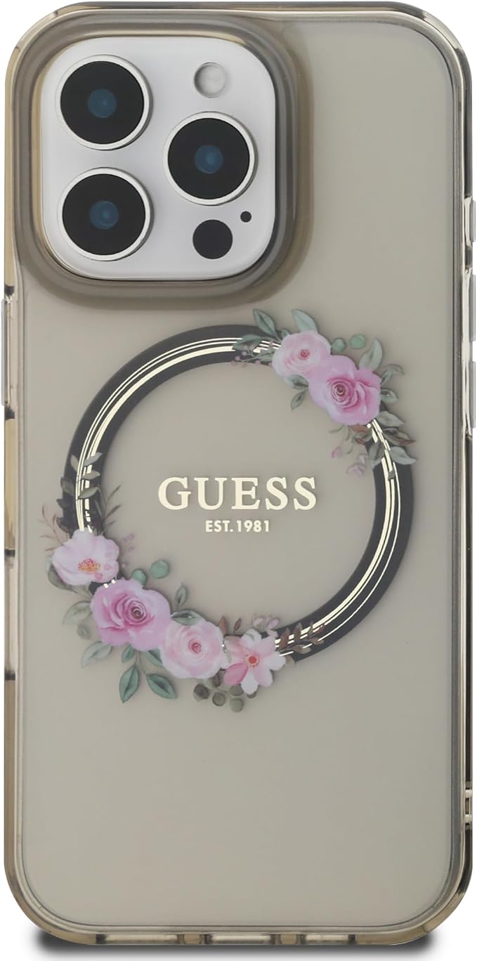 coque guess magsafe  fleurs 16pro