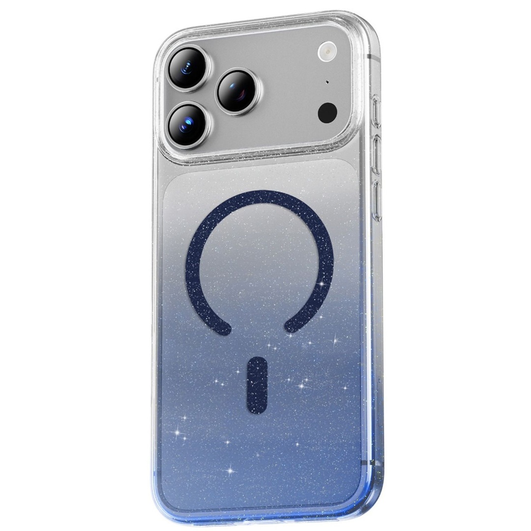Green Lion Glitter Magsafe Case For Iphone 17 Pro Max- Blue