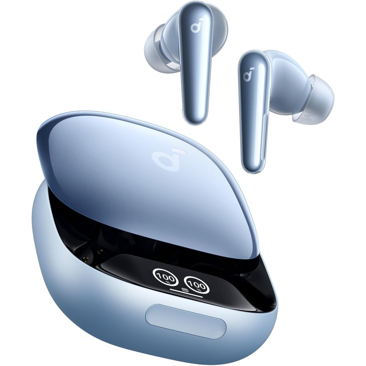 Écouteurs intra-auriculaires Anker Liberty 4 Pro avec 6 micros, réduction de bruit, jusqu’à 40 heures, bleus -