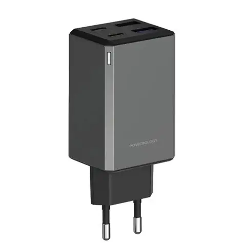 POWEROLOGY 65W GAN MULTI PORT TRAVEL ADAPTER