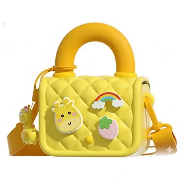 Mini Sac Enfant silicone – Collection SO.KOOOL Family – Jaune