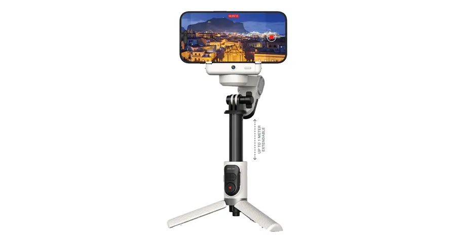 Green Lion Palermo Gimbal – Stabilisateur Smartphone avec Trépied & Télécommande