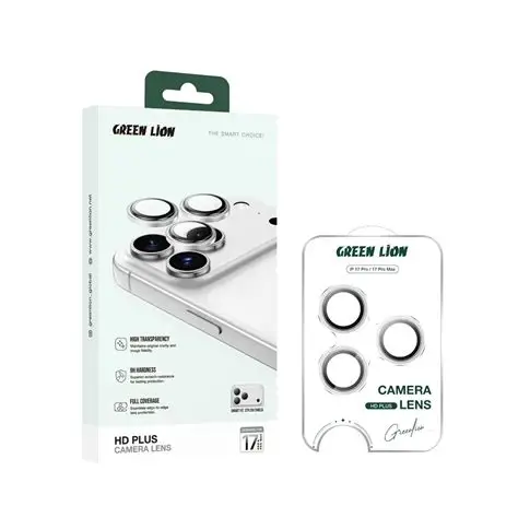 Green lion hd plus camera lens 17pro/17pro max- gris foncé