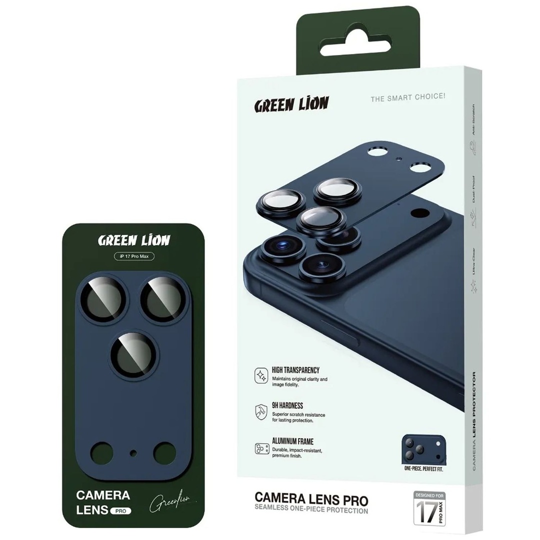 Green lion camera lens pro 17PRO MAX - bleu foncé