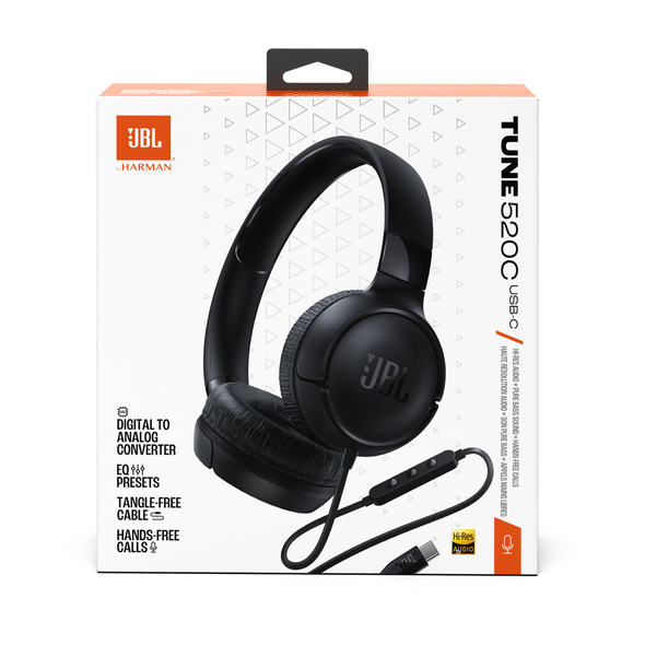 Casque JBL TUNE 520C USB-C noir