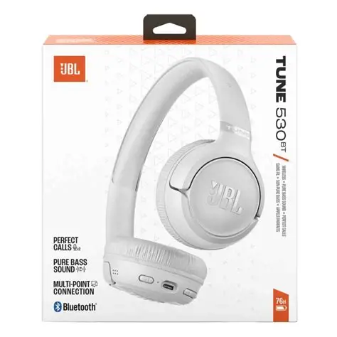 Casque JBL TUNE 530BT Blanc