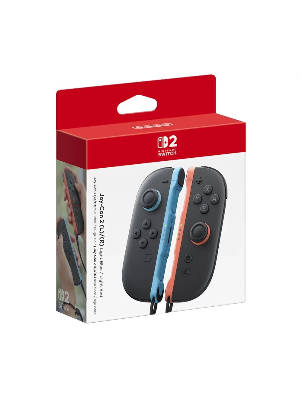 Nintendo Joy-Con 2 paire (L)/(R) bleu clair/Rouge clair pour Nintendo Switch 2