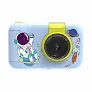 Appareil photo numérique pliable pour enfants avec trépied, bleu