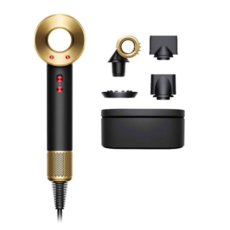 Coffret cadeau sèche-cheveux Dyson Supersonic HD15 HK, Onyx/Or