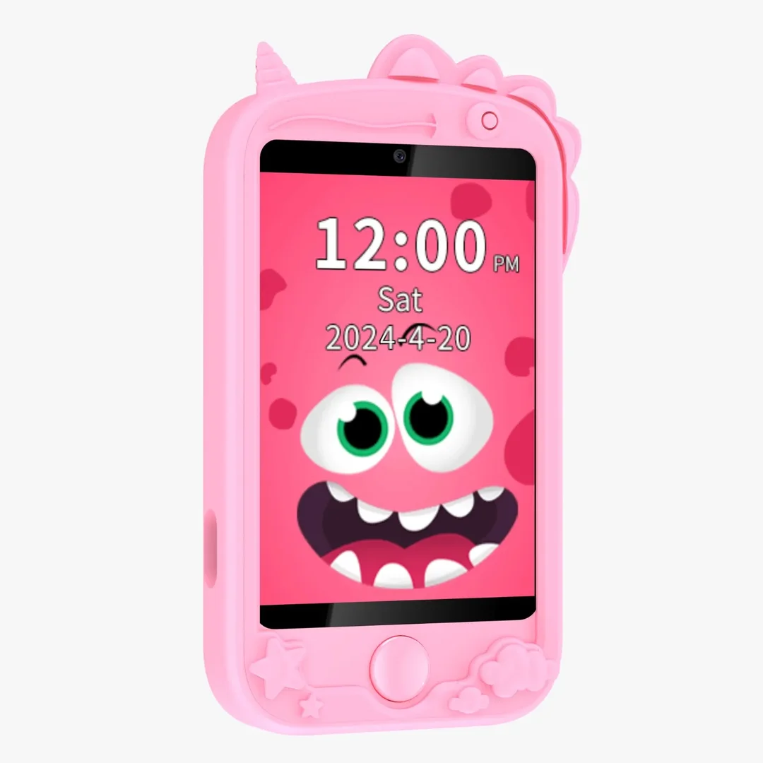 Smartphone Porodo Kids 4G + appels vidéo, rose