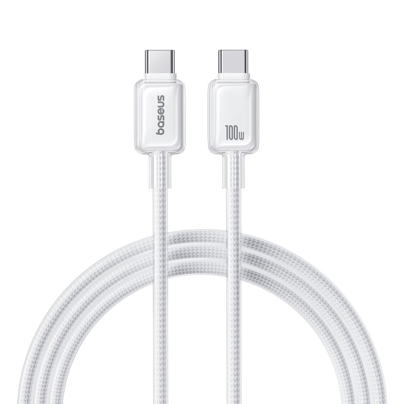 Baseus Crystal Fast Charging Data Cable USB-C vers USB-C 100W 2m