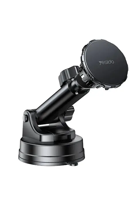 Support téléphone voiture Yesido C160 2-en-1 – magnétique, ventouse + grille d’aération – Noir
