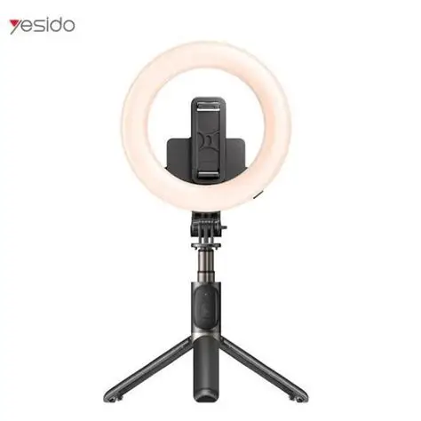 Anneau lumineux sans fil Yesido SF12 avec trépied – 42 cm – Noir
