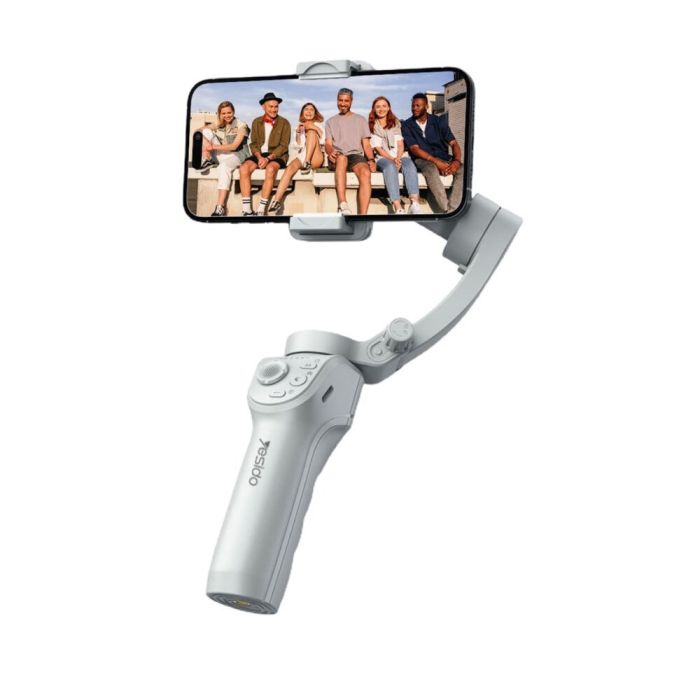 Stabilisateur de téléphone Yesido SF18 3 axes – suivi IA, stabilisation vidéo – Gris