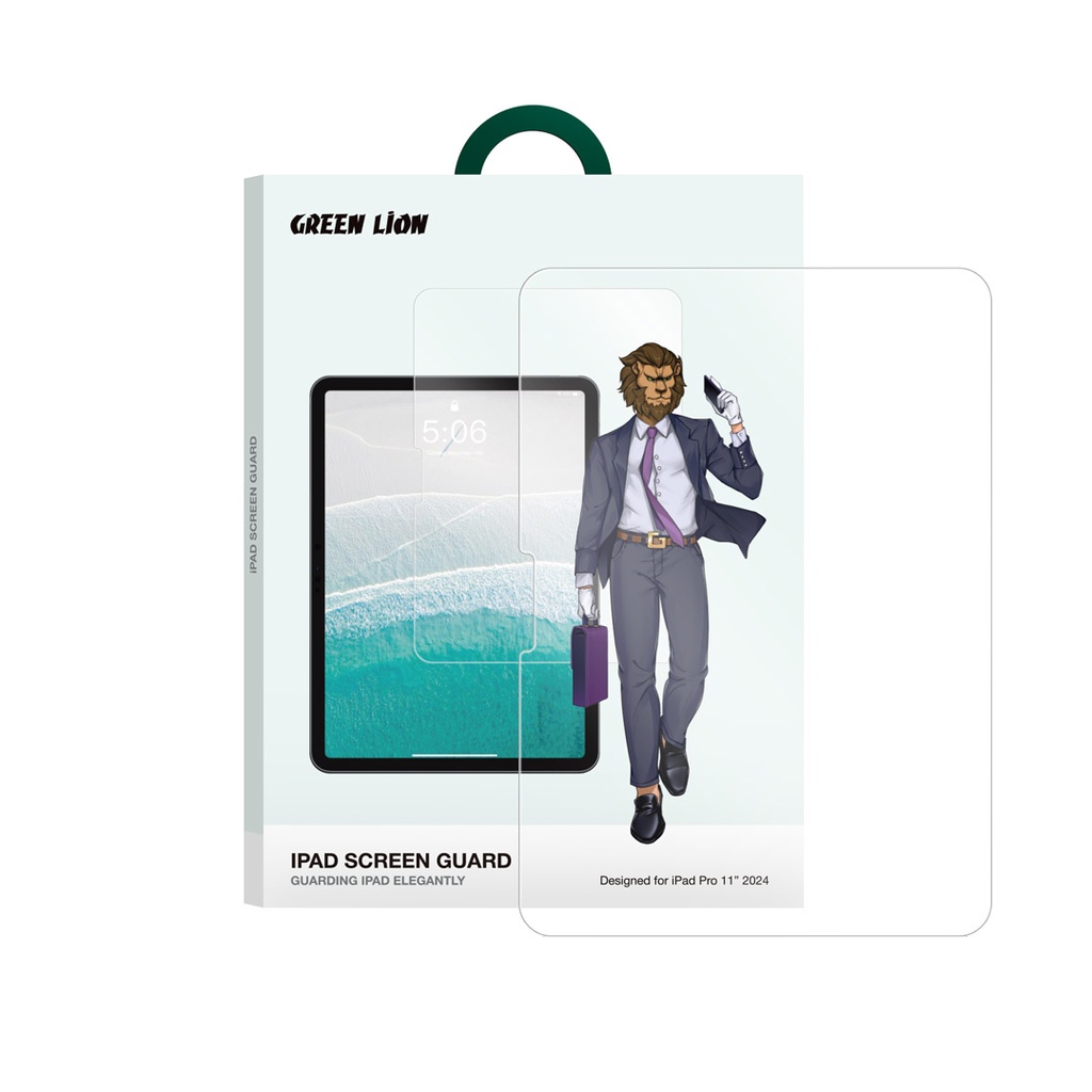 Antichoc  Green Lion pour iPad Pro 11" – protection écran transparente