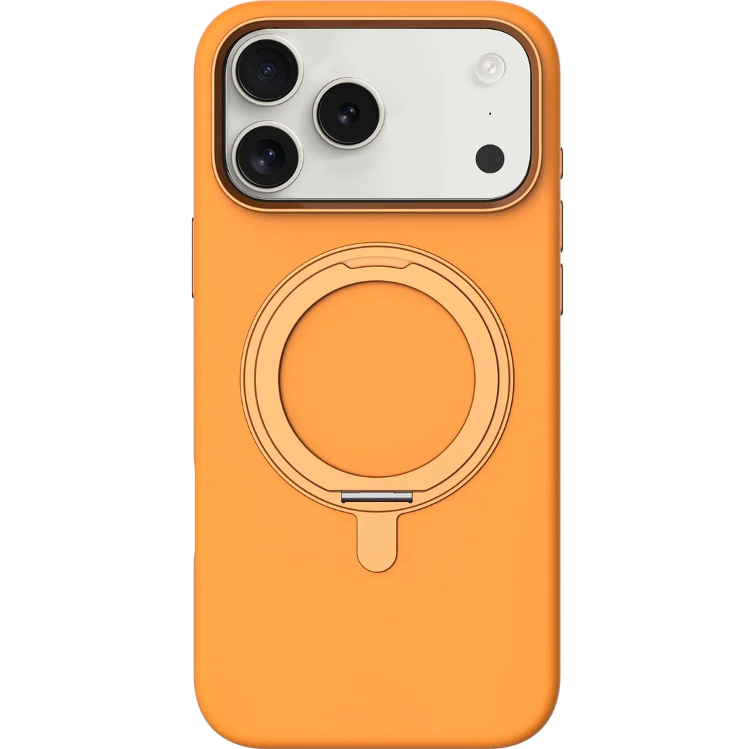 Coque Levelo Iris Pro MagSafe en silicone liquide pour iPhone 17 Pro Max – Orange
