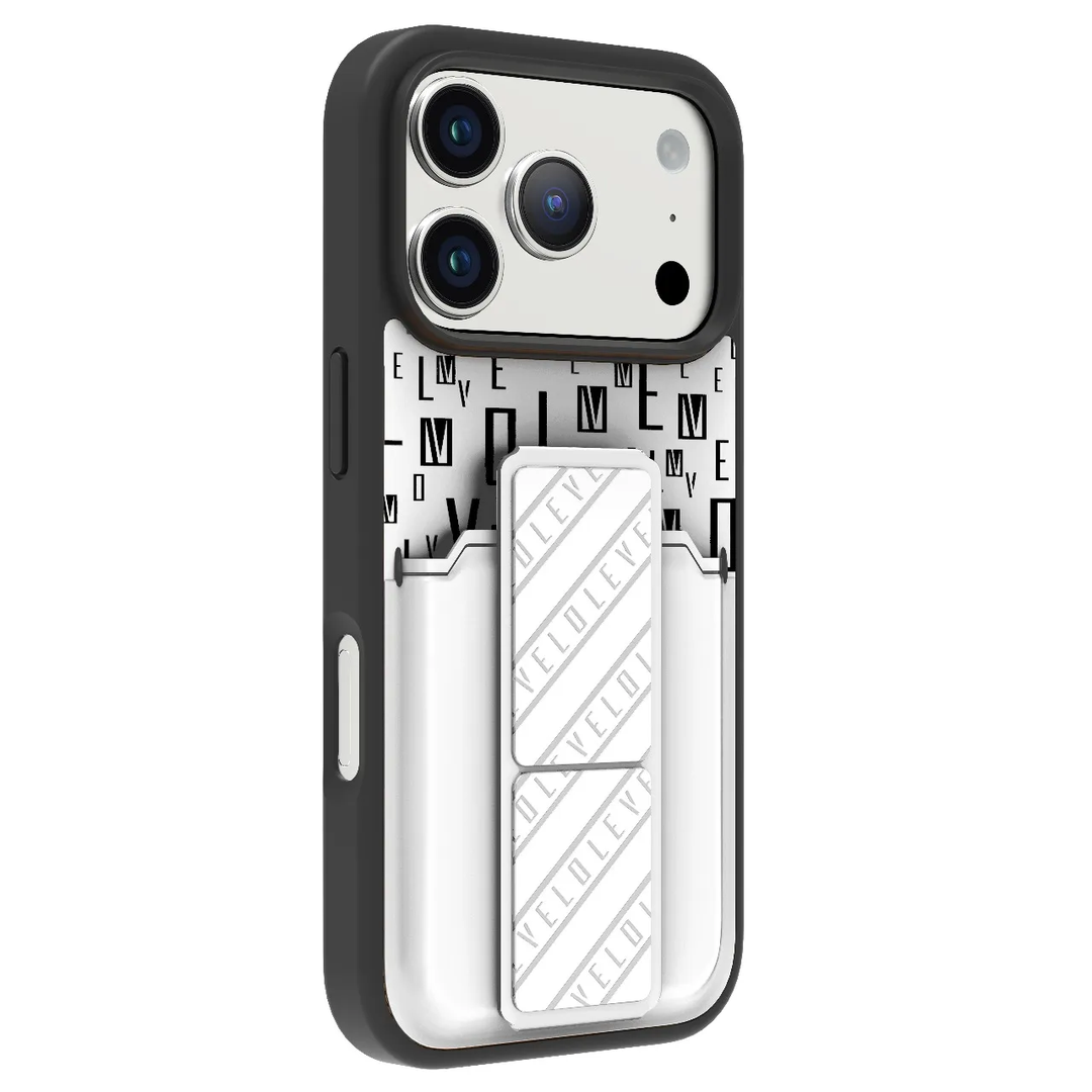 Coque Levelo Morphix Gripstand avec porte-carte pour iPhone 17 Pro Max