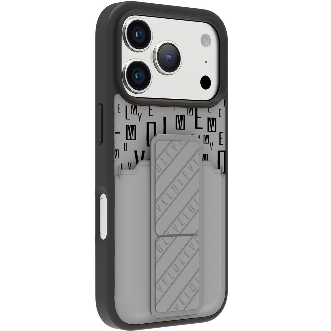 Coque Levelo Morphix Gripstand avec porte-carte pour iPhone 17 Pro Max