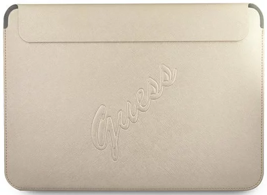 Housse ordinateur Guess 13" Saffiano Script GUCS13PUSASLG – Gold