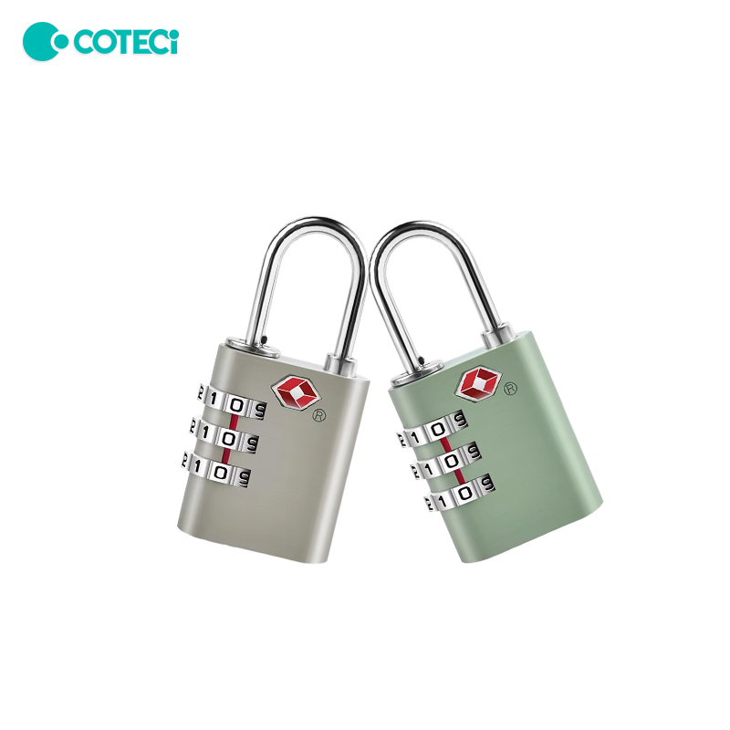 COTECi Serrure classique en métal TSA antivol pour bagages, tiroir, valise avec code de dédouanement