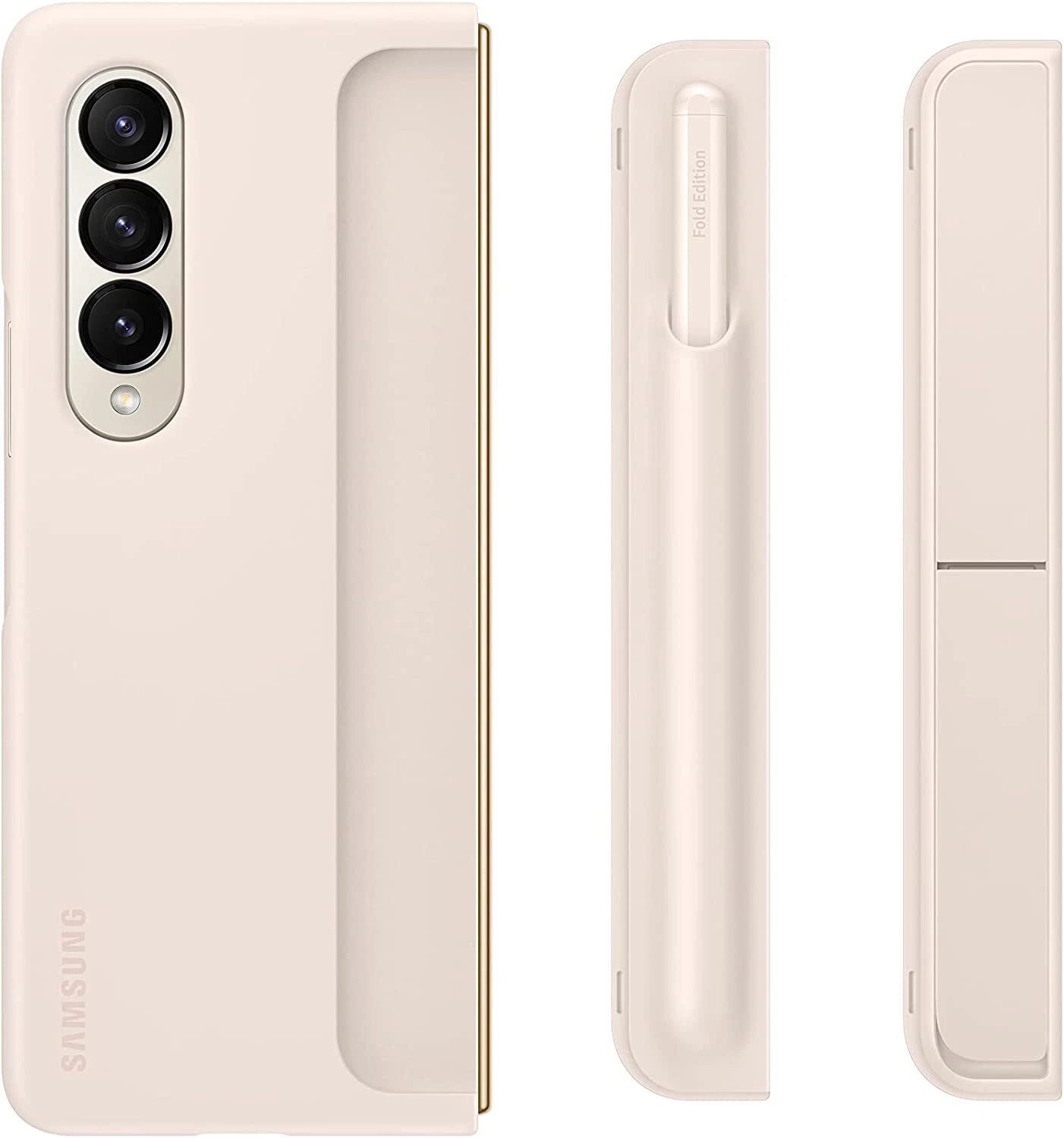 Coque Samsung Galaxy Z Fold 4 avec S Pen et support – Sable