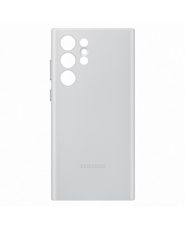 Coque Samsung Galaxy S22 Ultra en cuir grainé – Gris