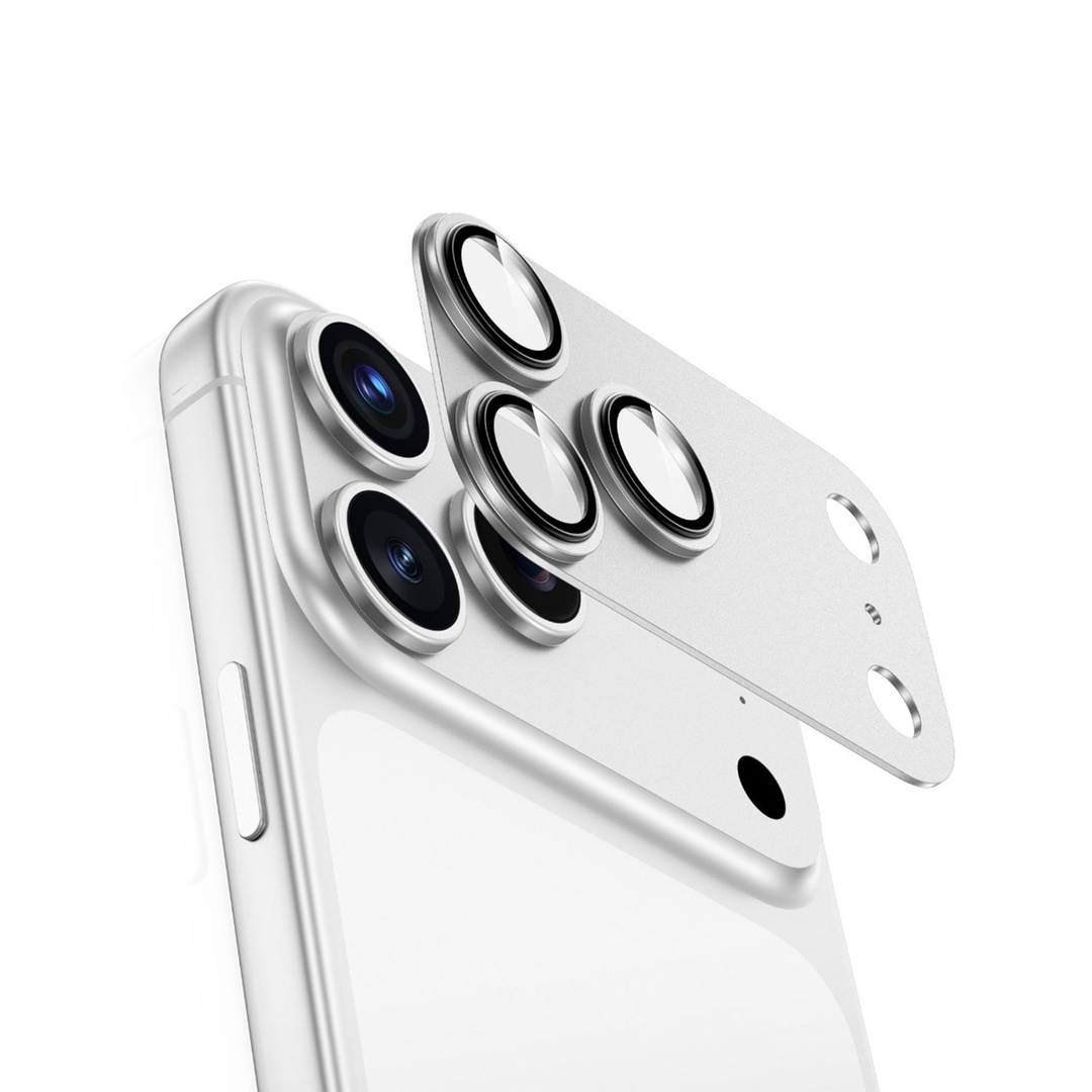 Green Lion Camera Lens Pro For Ip 17 Pro max - Silver Titanium
